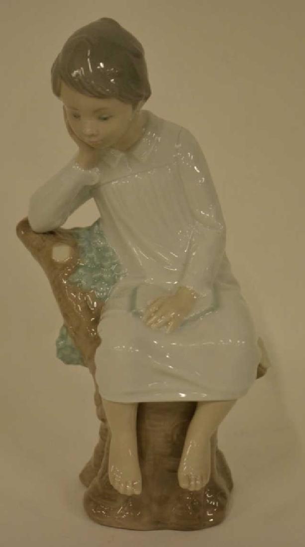Lladro "Little Thinker Boy" Figurine #4876 (1 of 3)