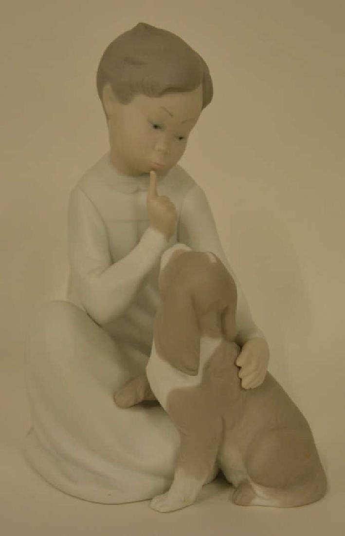 Lladro "Boy With Dog" Figurine #4522 (1 of 3)
