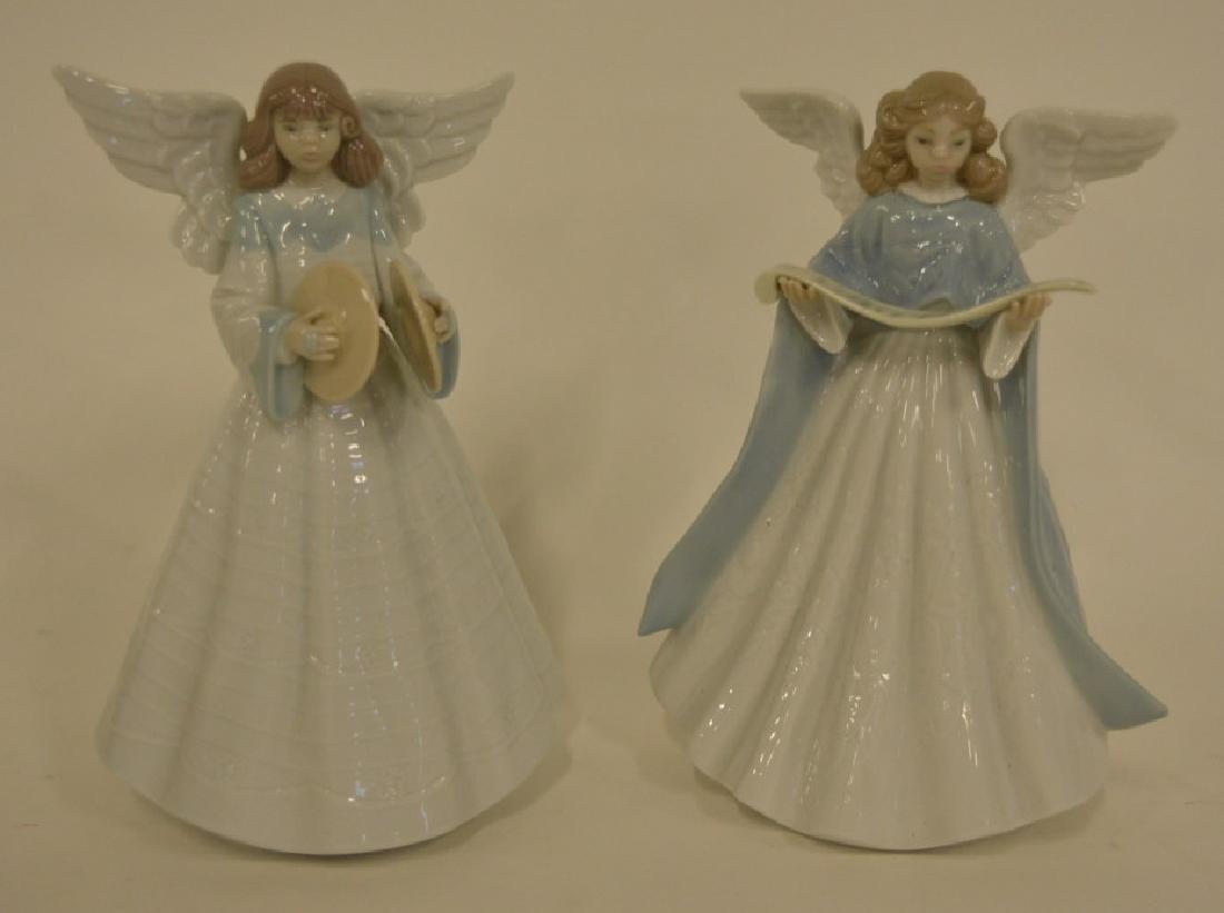 Pair Of Lladro Tree Topper Angels (1 of 3)