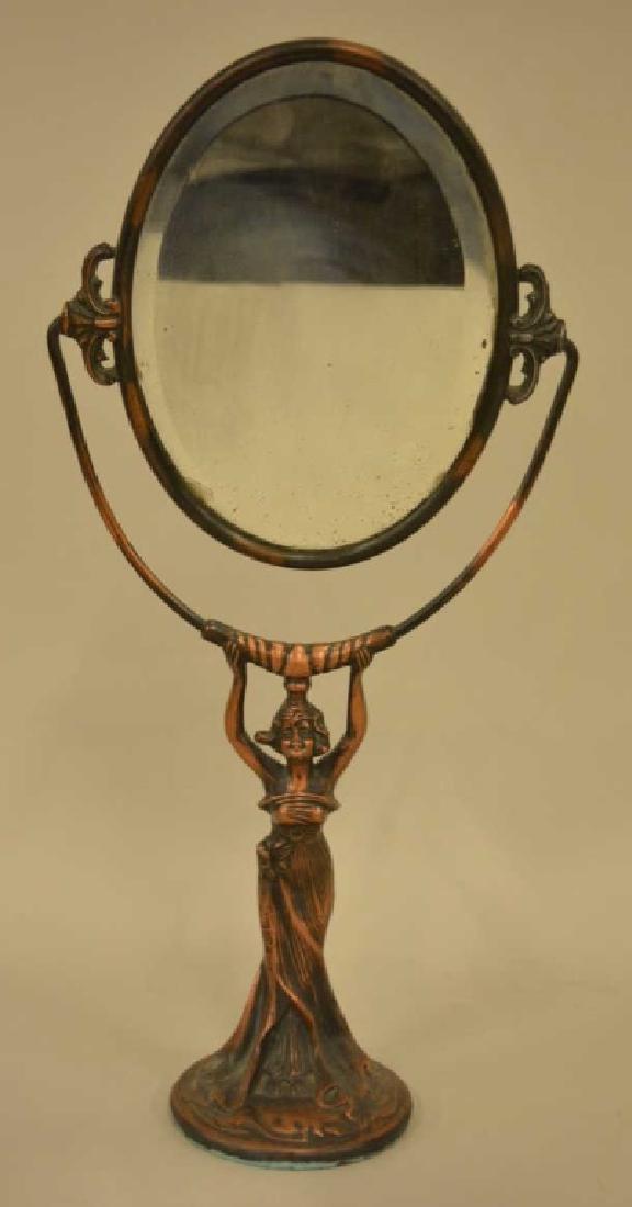 Copper Plate Art Deco Vanity Mirror (1 of 4)