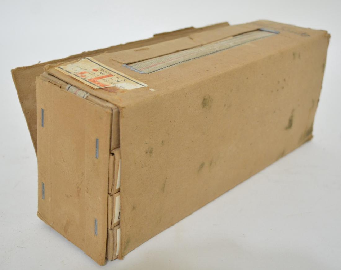 WWII German 8mm Mauser Battle Pack 300 Rounds: Complete case of 300 7.92mm or 8mm German Mauser cartridges. The case includes 20 boxes of 15 cartridges in stripper clips. The case is dated 1938 and the label reads Patrones s.S. P.207 41. L. 38. Nz