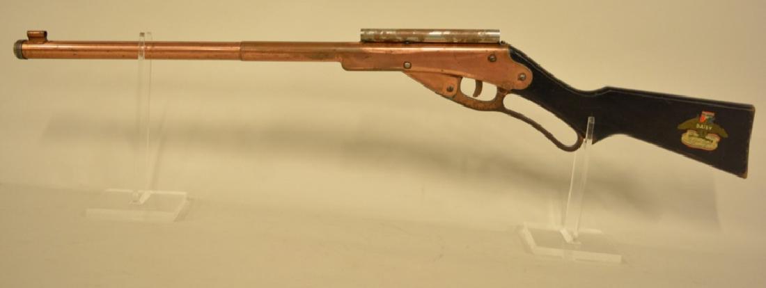 Vintage Daisy Golden Eagle Model 50 Air Rifle: Nice vintage Daisy golden eagle model 50 air rifle. Lever action with wood stock. Nice condition with cosmetic wear. Comes with handmade reproduction box.