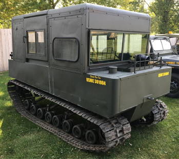 Studebaker M29 Military Weasel: Coming from the Schultz collection is this unique World War II tracked military vehicle built by Studebaker. It was originally designed for operations in snow to bring in tactical teams. They were act