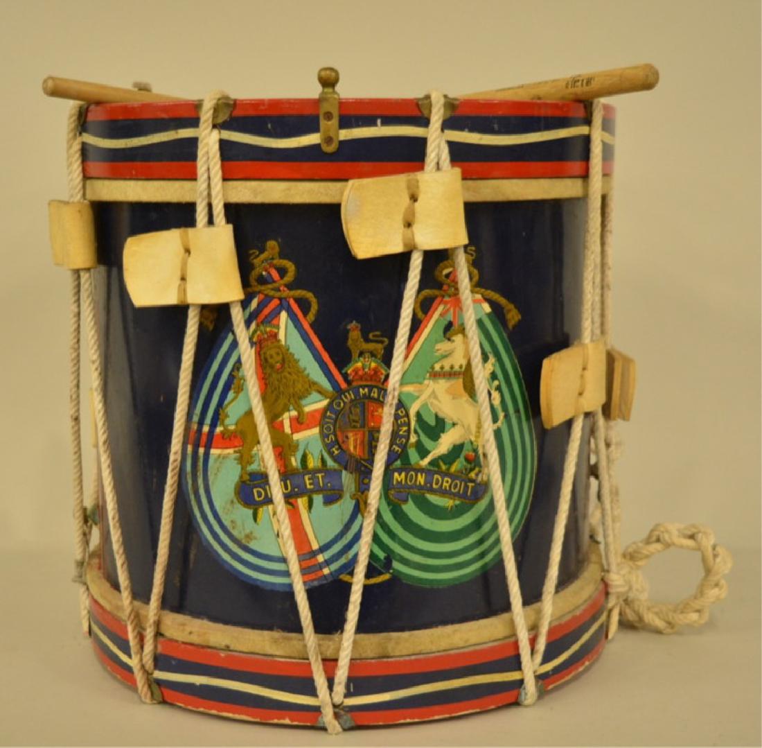Vintage British Regimental Military Drum (1 of 4)