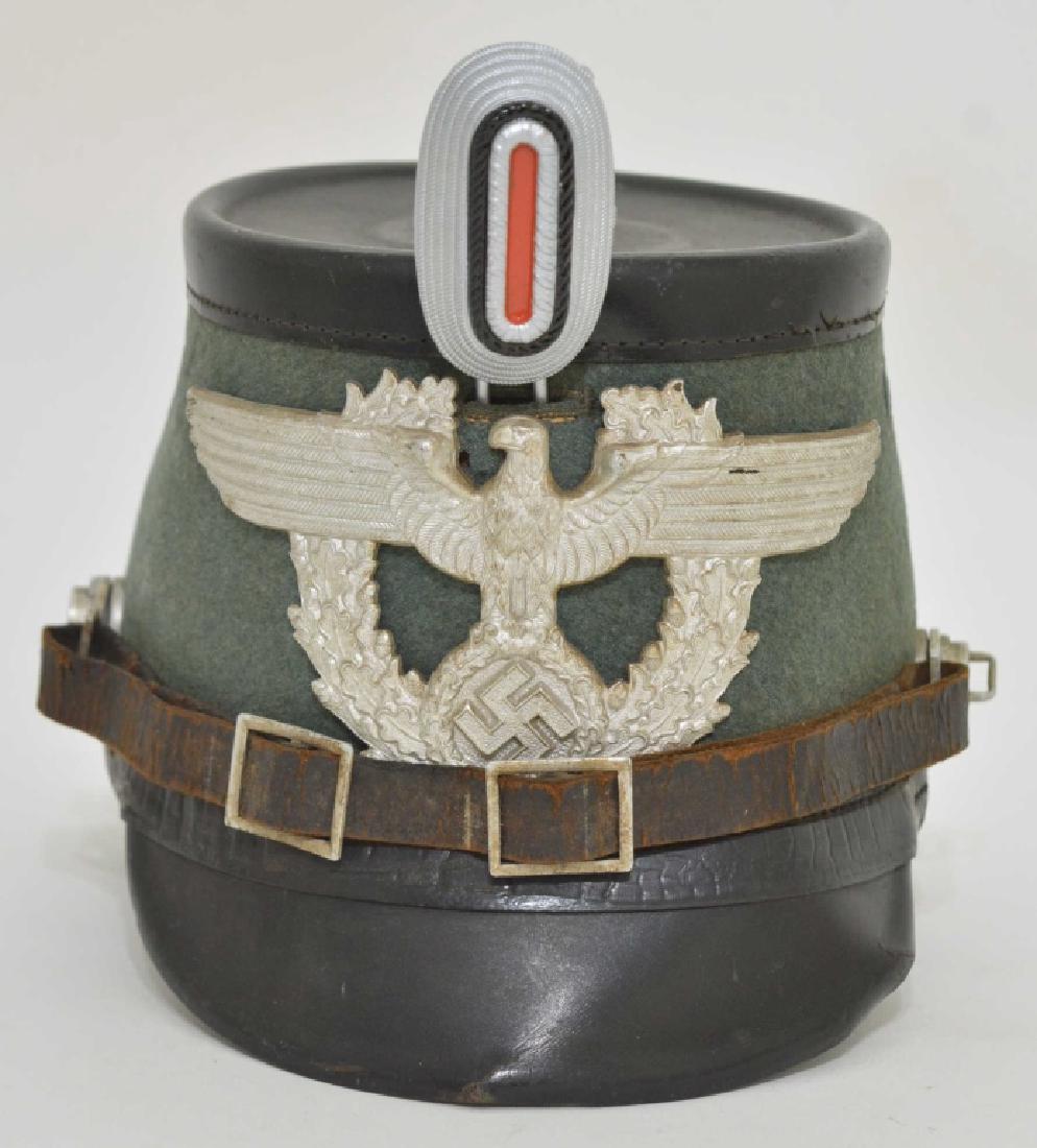 WWII German Police Model 1936 Shako Hat (1 of 8)