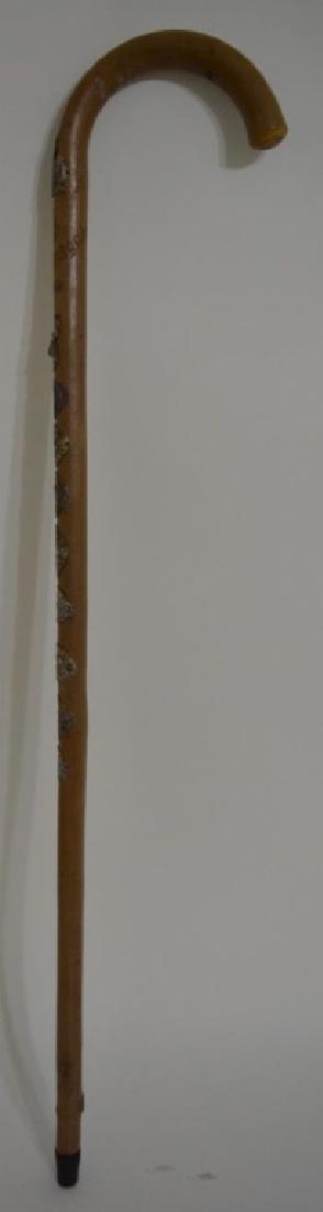 WWII Era German Walking Stick With Badges (1 of 6)
