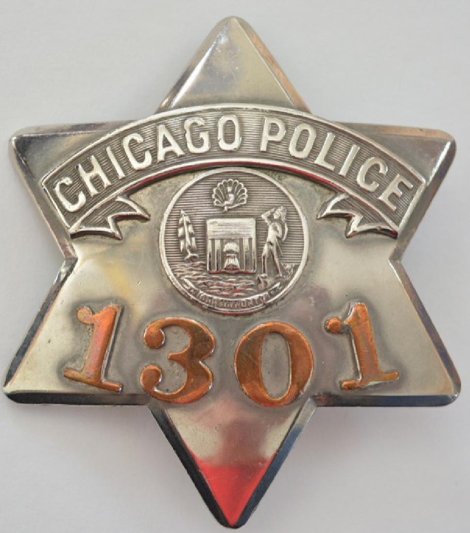 Obsolete City Of Chicago Police Pie Plate Badge