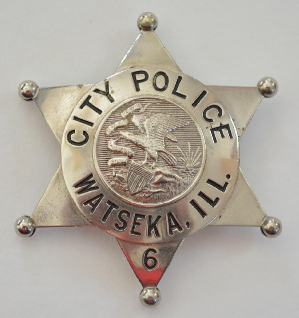 Obsolete Watseka ILL. City Police Badge (1 of 3)