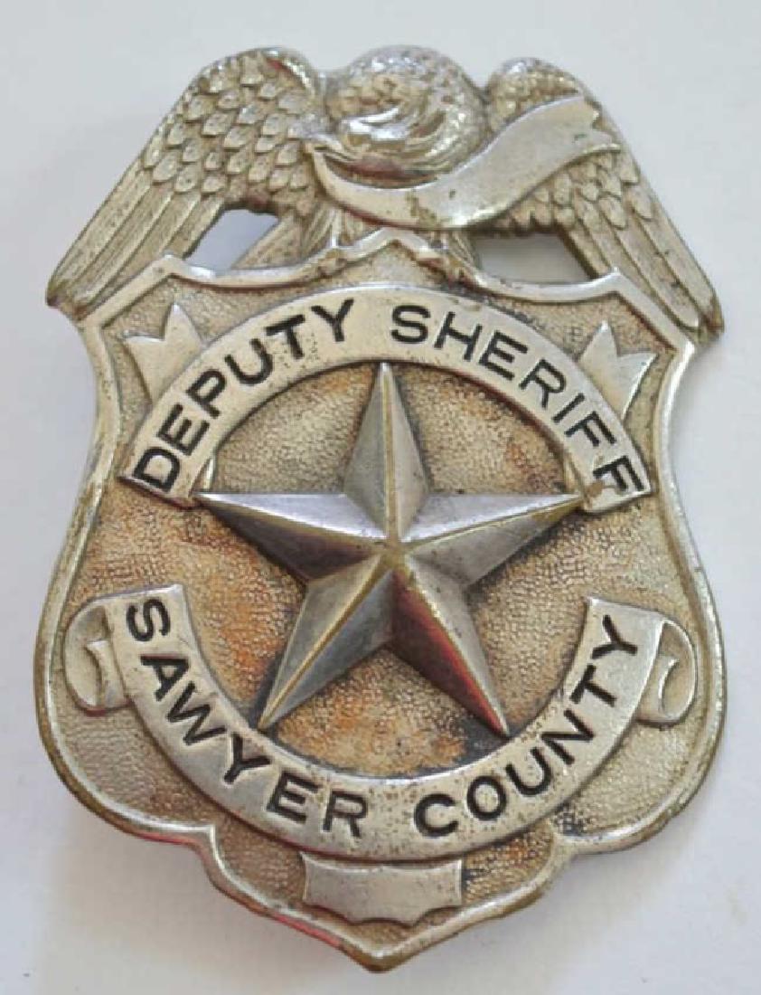 Obsolete Sawyer County ILL. Deputy Sheriff Badge (1 of 2)