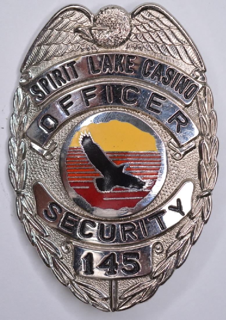 Obsolete Spirit Lake Casino Security Badge (1 of 2)