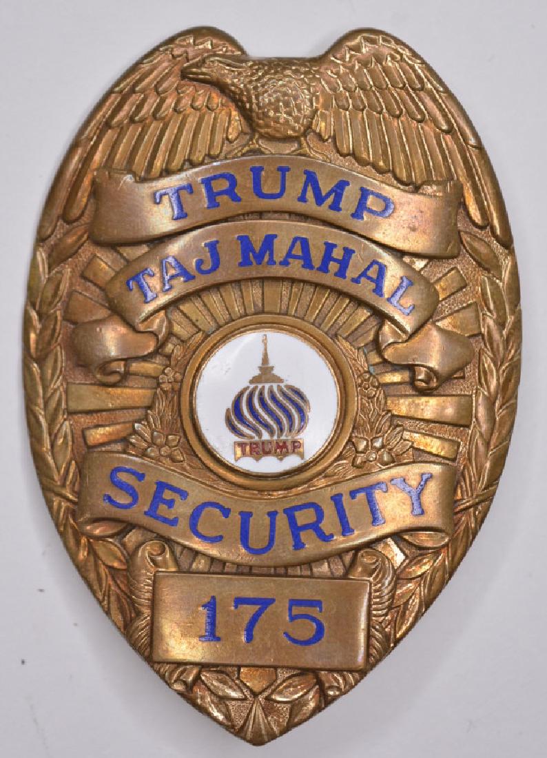 Obsolete Trump Taj Mahal Casino Security Badge (1 of 2)