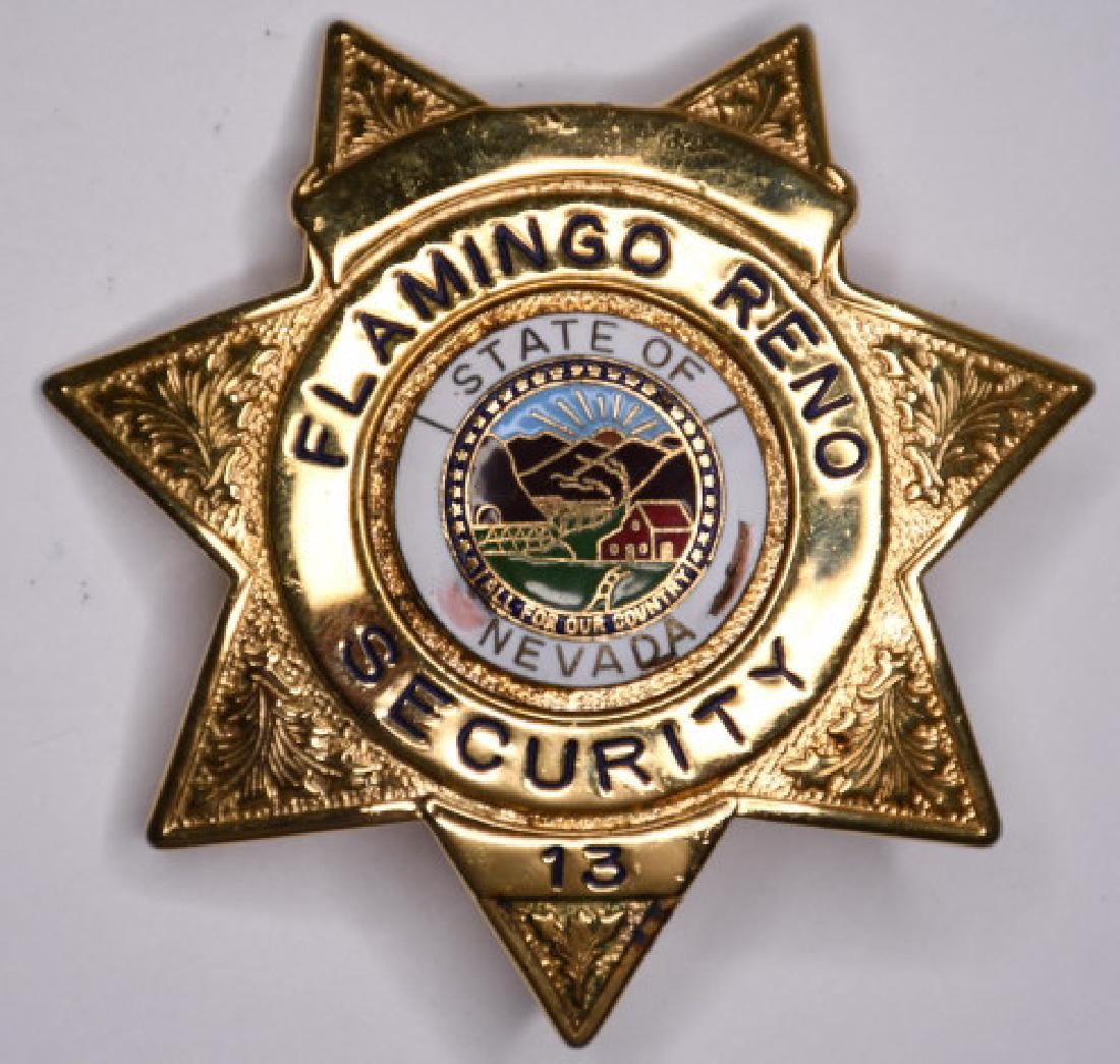 Obsolete Flamingo Casino Reno Security Badge (1 of 2)