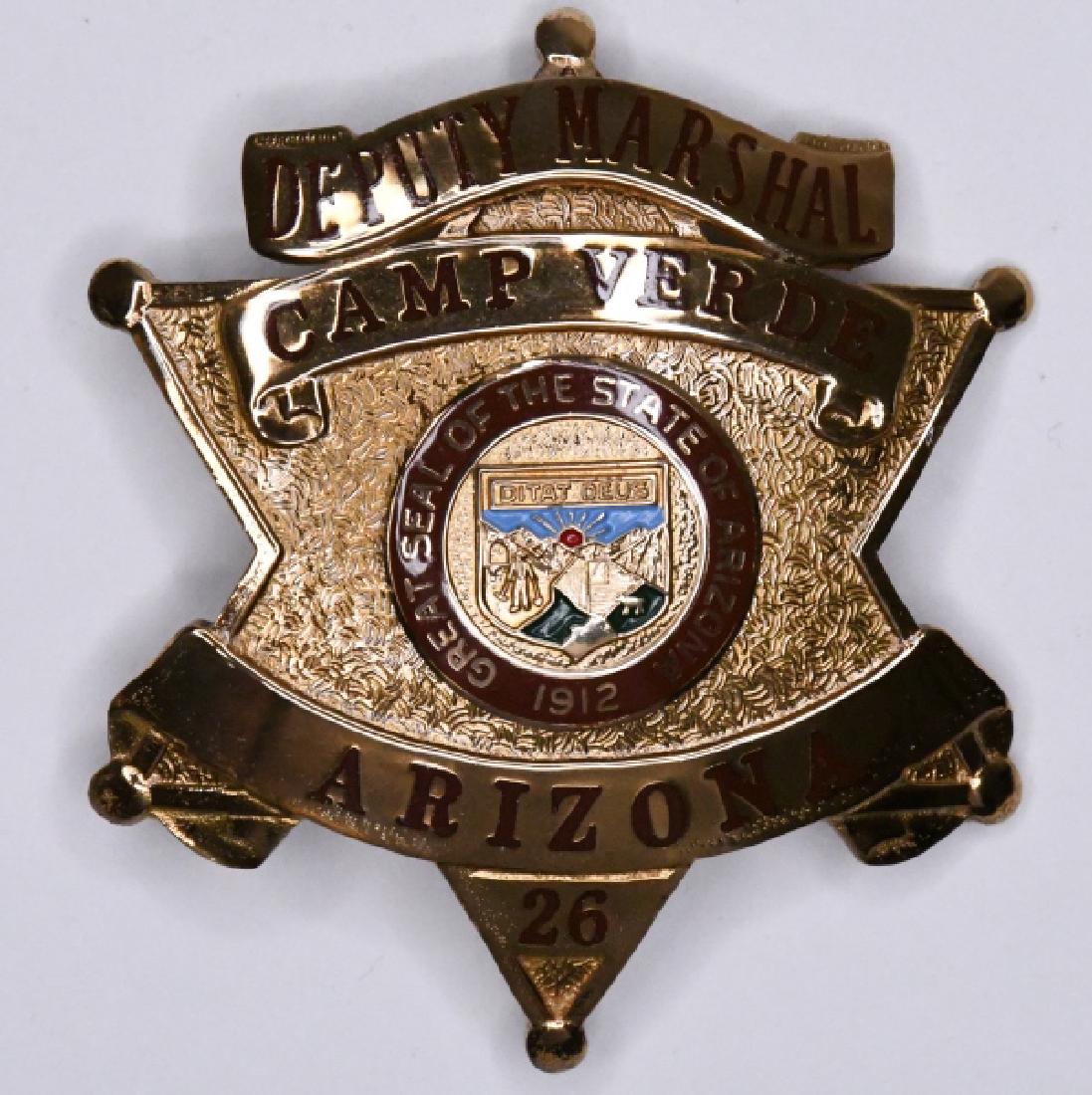 Obsolete Camp Verde Arizona Deputy Marshal Badge (1 of 2)