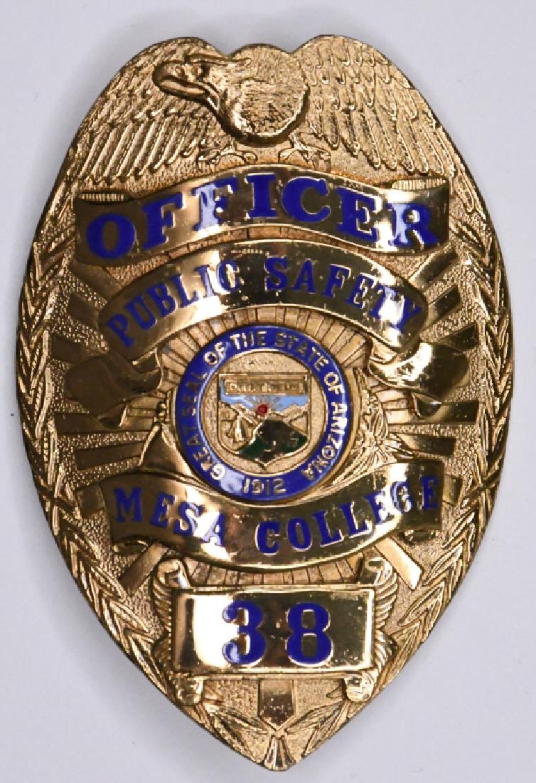 Obsolete Mesa College Arizona Public Safety Badge (1 of 2)