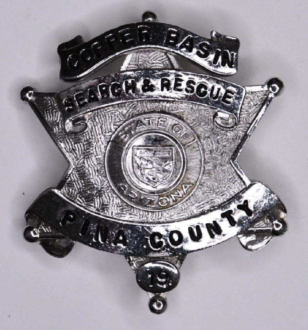 Obsolete Pina County Arizona Copper Basin Badge (1 of 2)