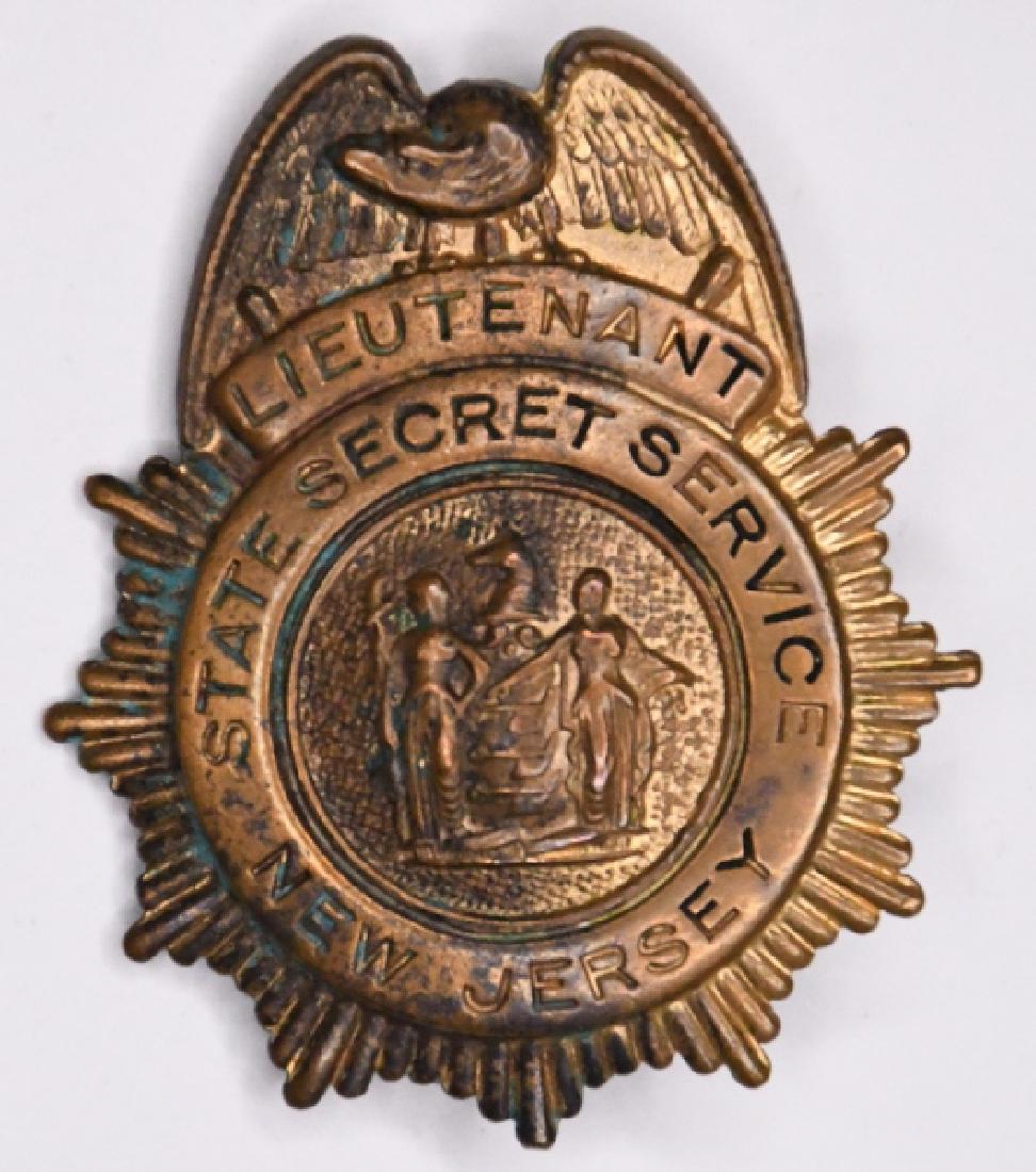 Obsolete New Jersey State Secret Service Badge