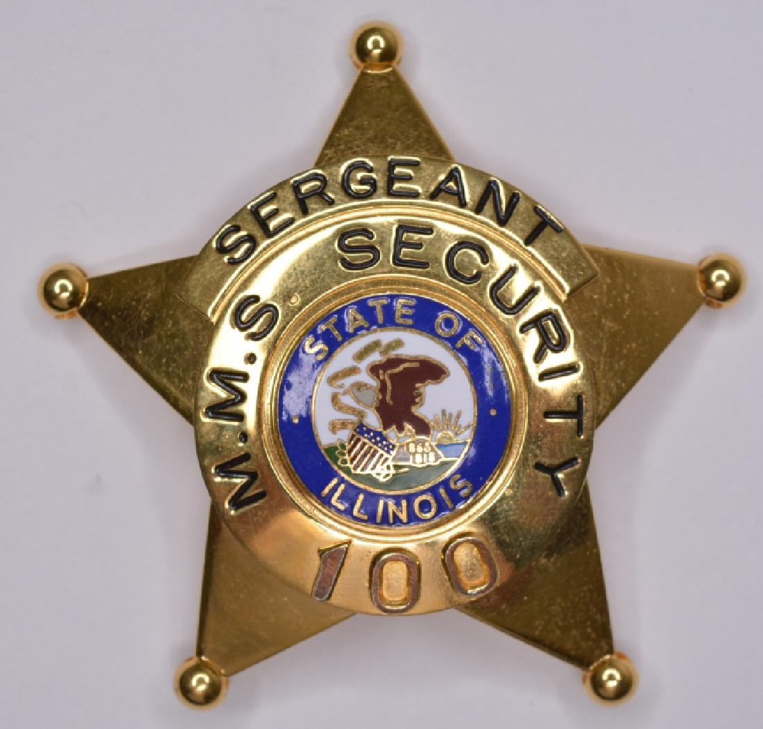 Obsolete State Of Illinois M.M.S. Sergeant Badge (1 of 2)