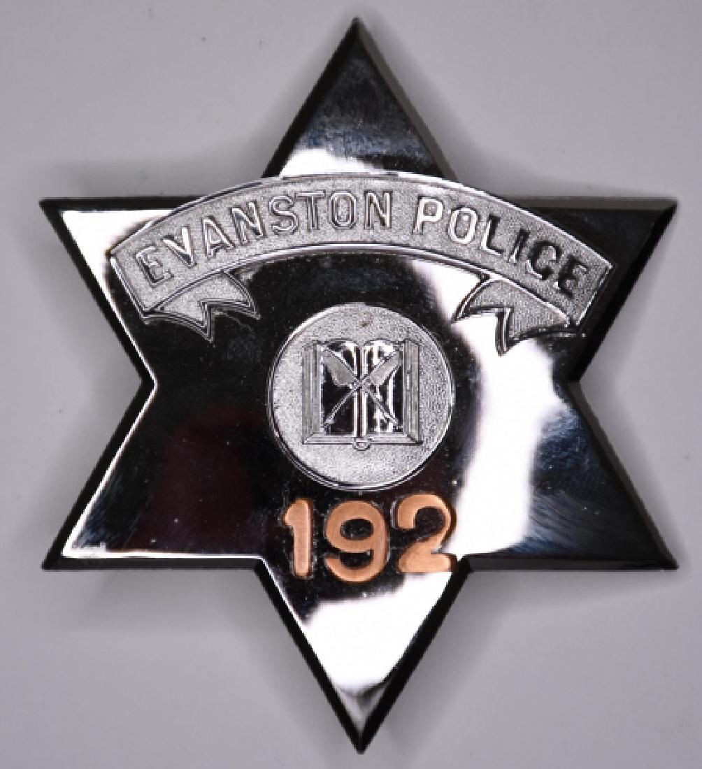 Obsolete Evanston Illinois Police Badge #192 (1 of 2)