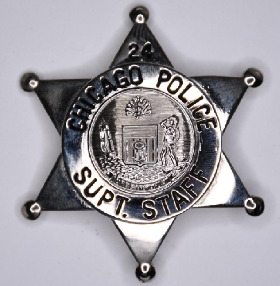 Chicago Police Superintendent Staff Badge #24 (1 of 2)
