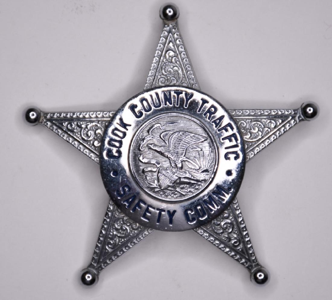Obsolete Cook County Illinois Traffic Safety Badge (1 of 2)