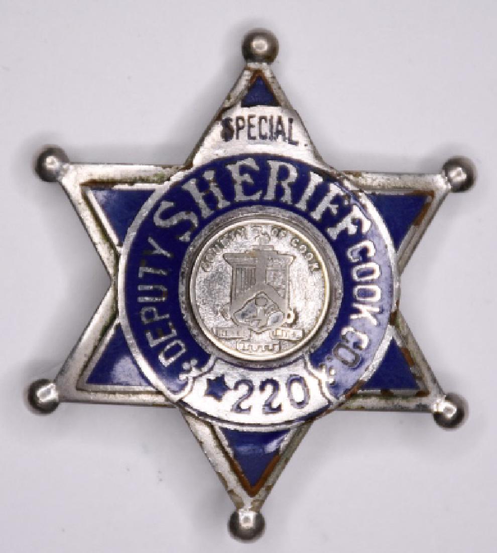 Obsolete Cook Co. Illinois Deputy Sheriff Badge (1 of 2)