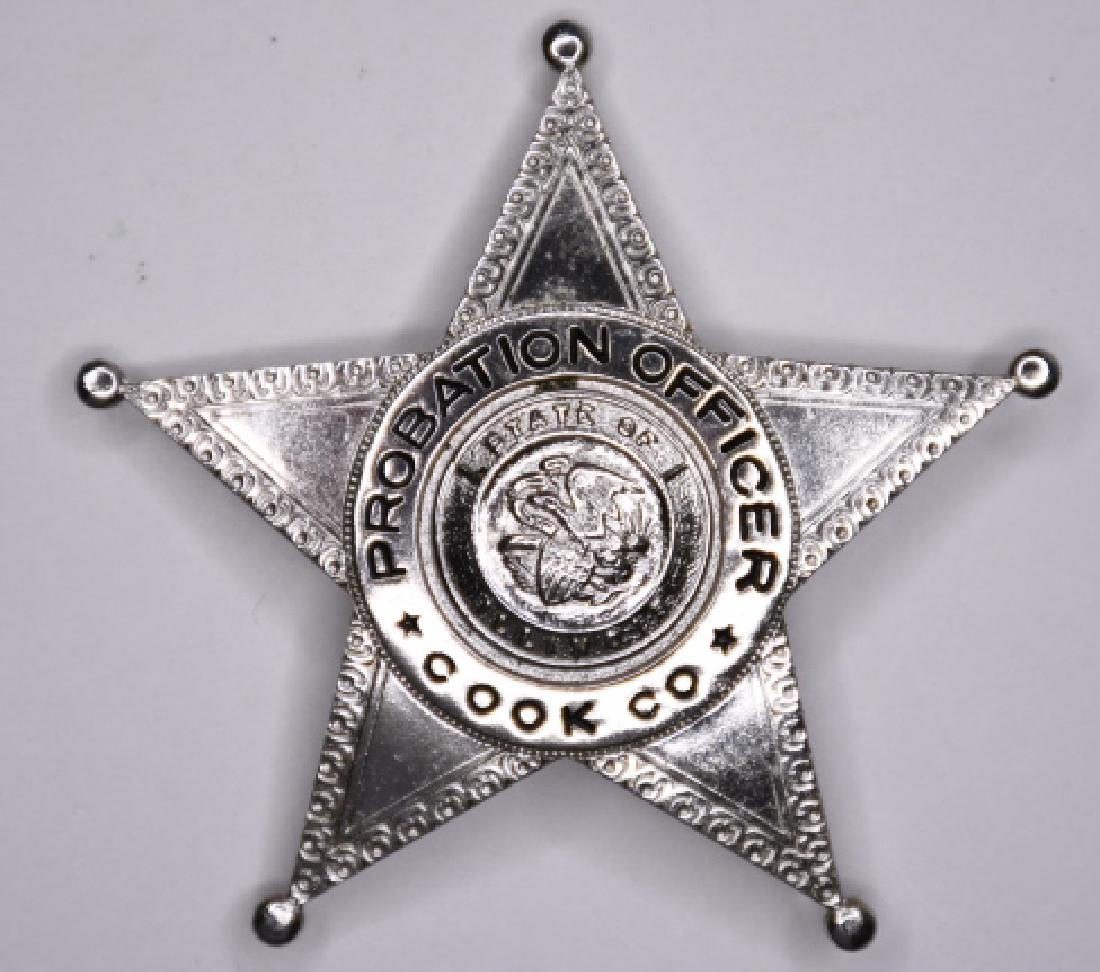 Obsolete Cook Co. Illinois Probation Officer Badge (1 of 2)