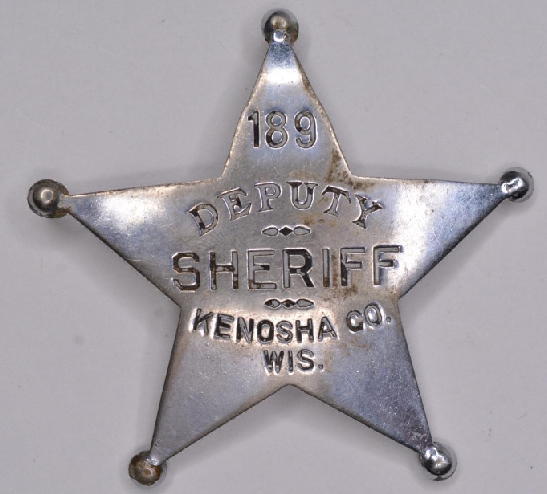 Obsolete Kenosha Co. Deputy Sheriff Badge #189 (1 of 2)