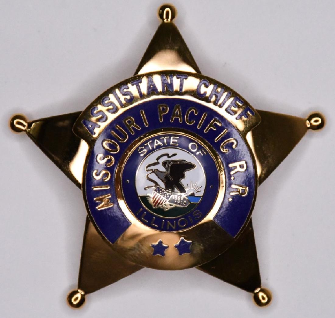 Obsolete Missouri Pacific RR Asst. Chief Badge (1 of 2)