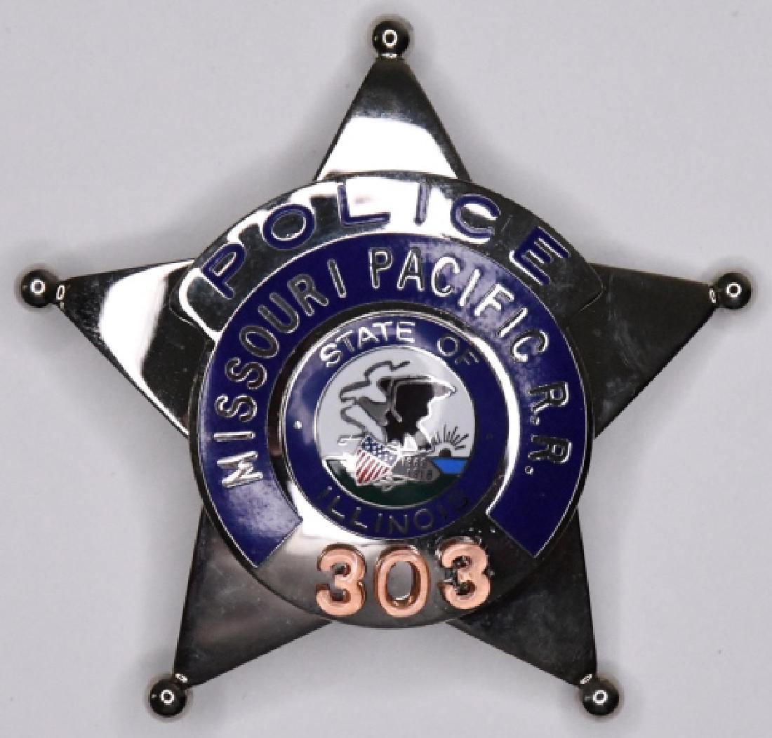 Obsolete Missouri Pacific Railroad Police Badge (1 of 2)