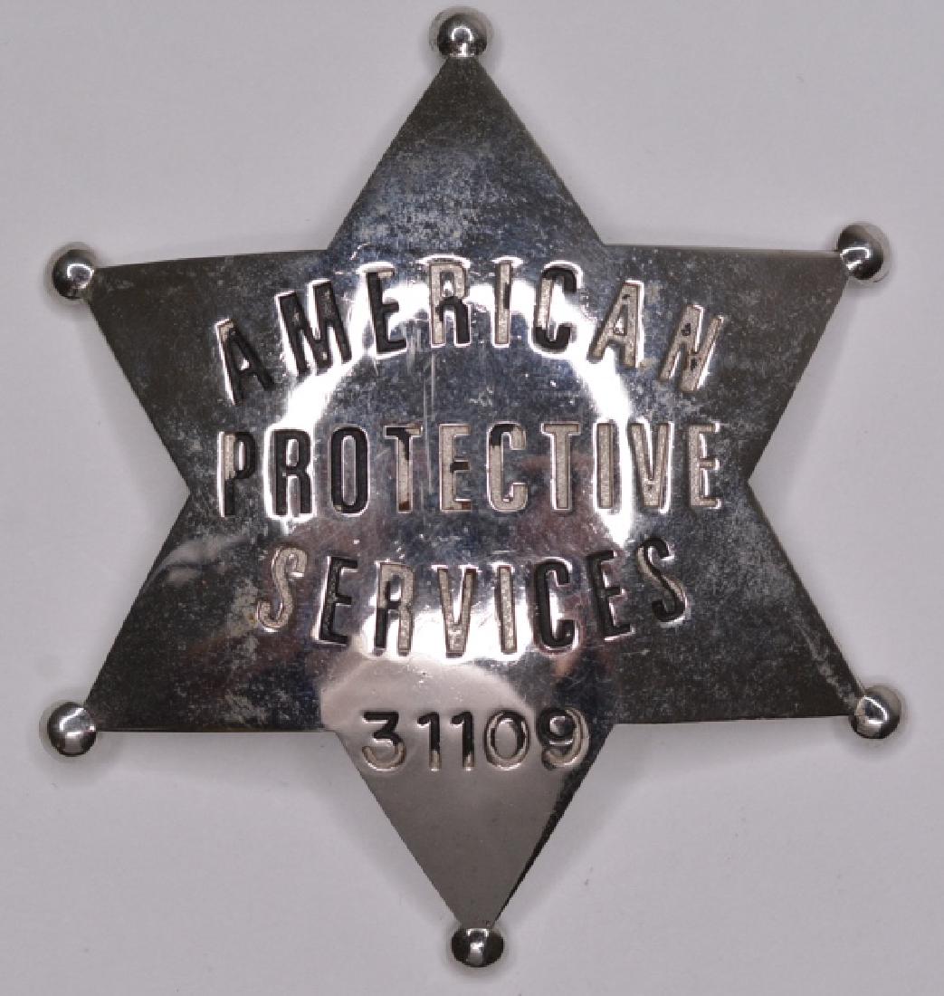 Obsolete American Protective Services Badge (1 of 2)