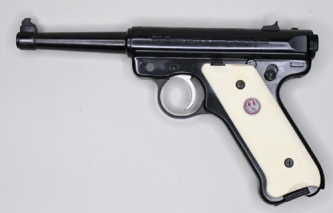 Ruger Mark II NRA .22LR Semi-Automatic Pistol NIB: New in box Ruger Mark II NRA .22 Long Rifle Semi-Automatic Pistol with 4.75" barrel. The blued pistol is new in the original Ruger hard case with two magazines, lock, & instructions. SN:NRA-07959. FFL