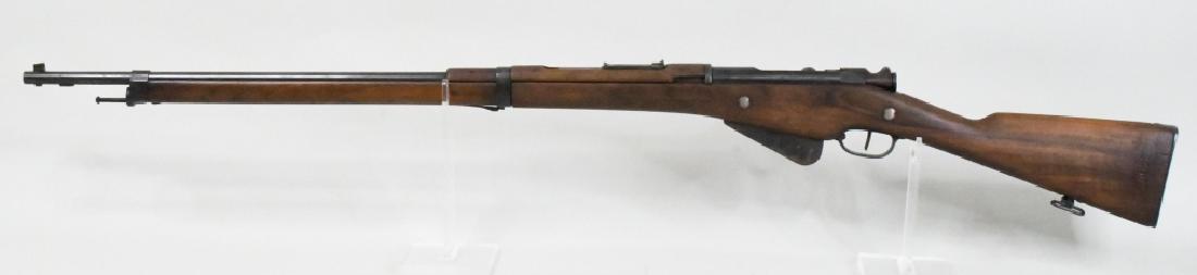 WWI French Model 1907/15 8mm Bolt Action Rifle: Nice WWI French Model 1907/15 bolt action service rifle in 8mm. The rifle has a 32" barrel and the stock has been duffle cut at the barrel band. Rifle is in good used condition. SN:66333. FFL required