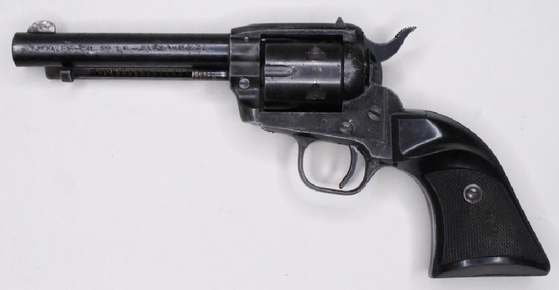 F.I.E. Model E15 .22 Caliber Revolver: Italian made F.I.E. Model E15 six-shot revolver in .22 caliber. The revolver has a 4.75" barrel and is in good used condition. SN:12041. (791-2)