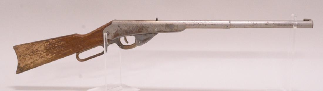 Vintage Daisy Model H Lever Action BB rifle: Vintage Daisy model H lever action, single shot bb rifle. Good condition. Does have plate loss and hairline crack in stock.