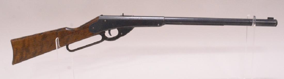 Vintage Daisy Model 27 Lever Action BB Rifle: Vintage Daisy model 27 , 500 shot , lever action bb rifle. Nice condition with some bluing. Does have some light expected wear from use and age.