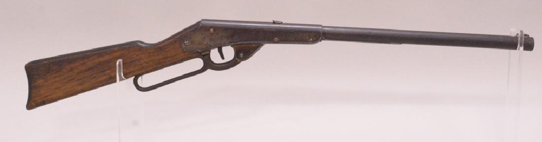 Vintage Daisy Model B Lever Action BB Rifle: Vintage Daisy model B , variant 4 , 500 shot , lever action bb rifle. Nice condition with expected wear from use and age. Does have some light pitting on barrel.