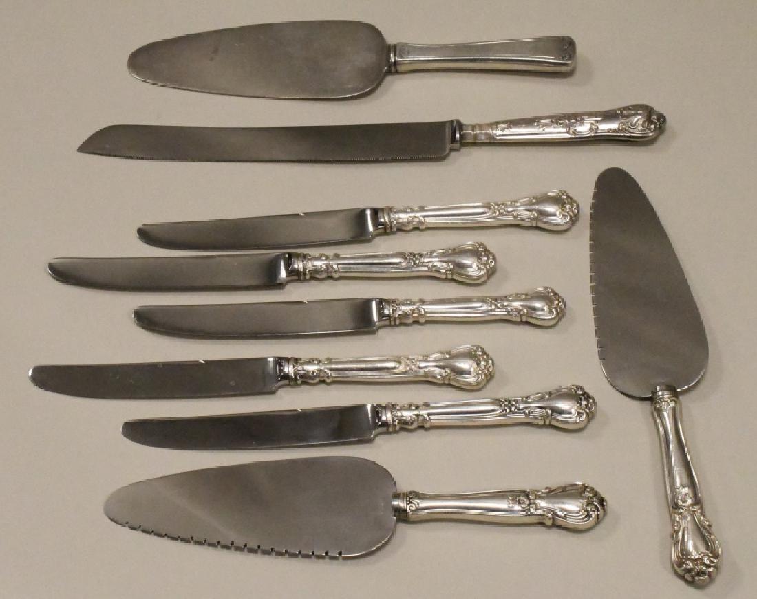 Lot Of 9 Mixed Sterling Silver Handle Knives (1 of 3)