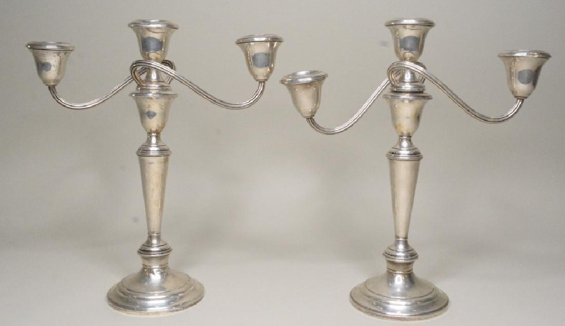 Pair Of Gorham Weighted Sterling Candelabras (1 of 5)