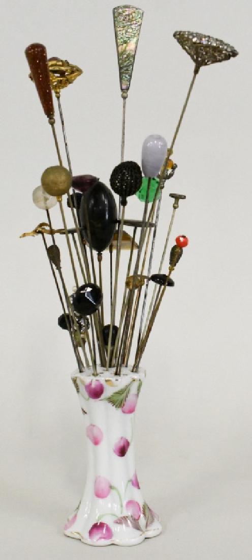 Lot Of 29 Victorian Hat Pins With Holder (1 of 5)
