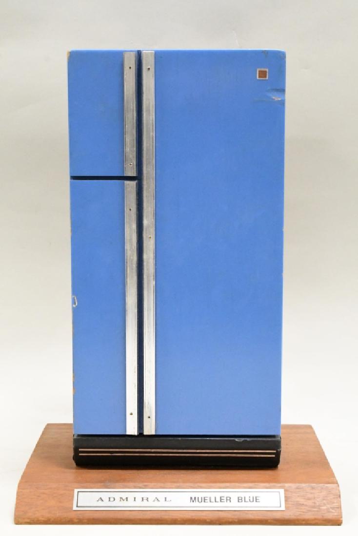 Vintage Admiral Mueller Blue Refrigerator Model (1 of 4)
