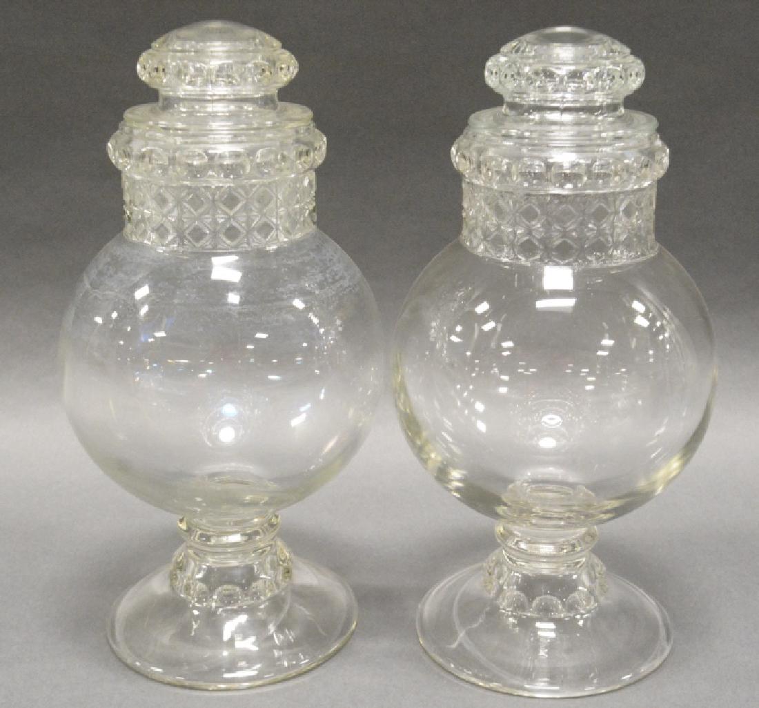 Set of 2 Dakota Apothecary Jars with lids (1 of 5)
