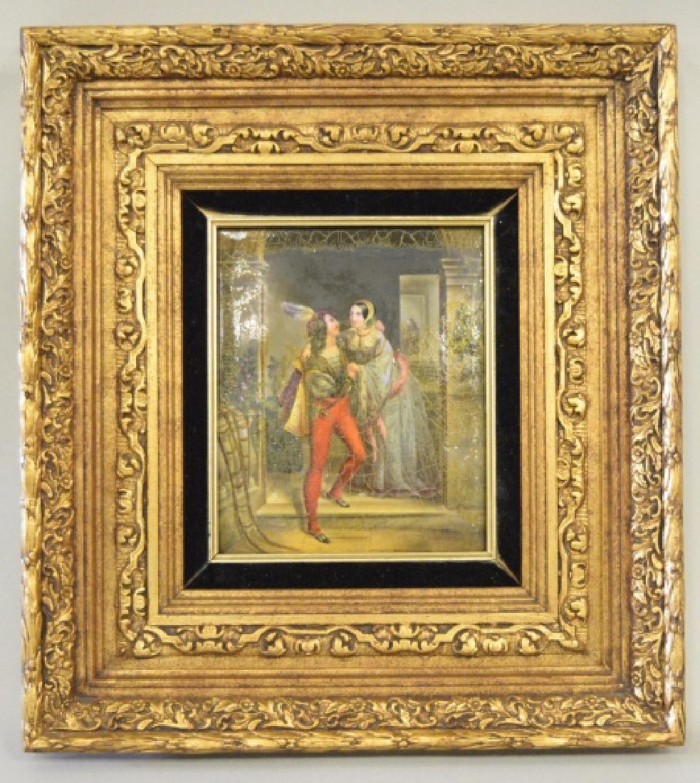 Hand Painted Framed KPM Porcelain Plaque (1 of 4)