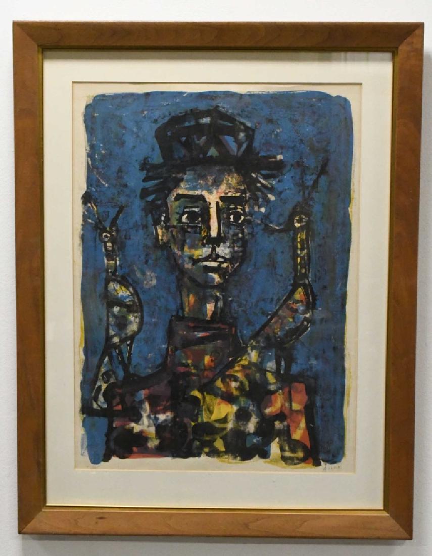 Paul Aizpiri Man With Birds Signed Lithograph (1 of 4)