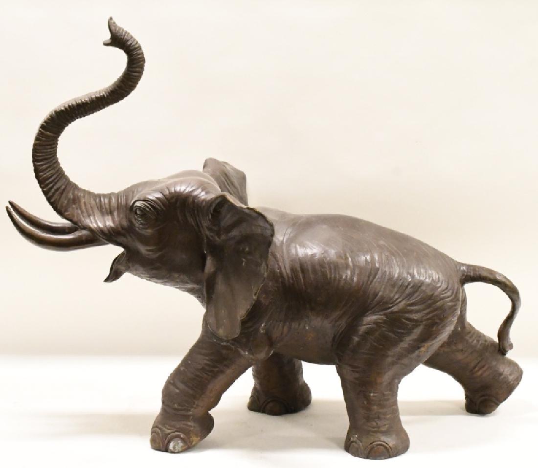 Large Bronze Elephant by "Stuart" Jan 19, 2019 Kraft Auction