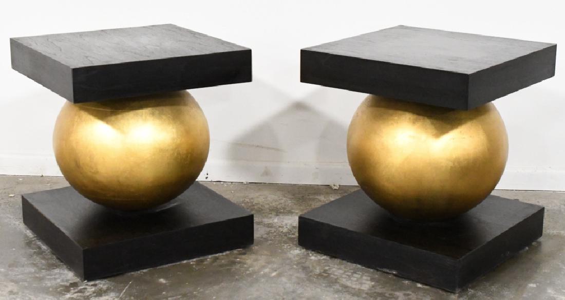 Pair Of Copper Sphere Tables in Robert Kuo Style (1 of 4)