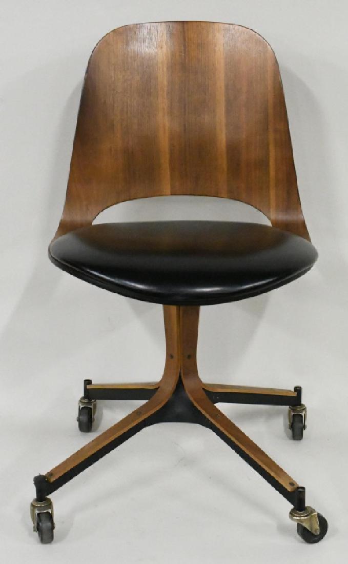 MCM George Mulhauser Plycraft Rolling Swivel Chair (1 of 6)