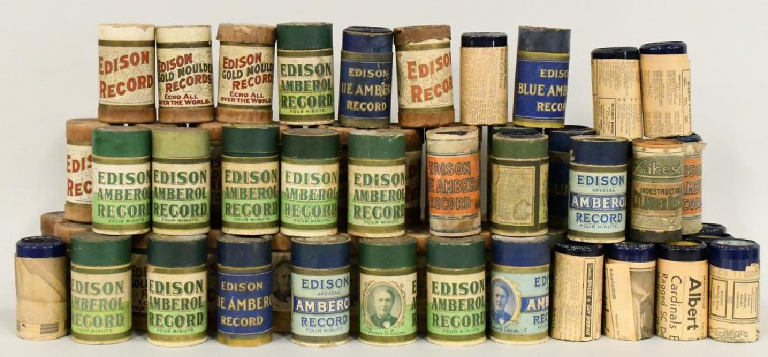 Lot of 65 Cylinder Player Records (1 of 5)