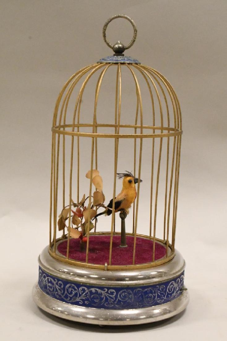 Vintage Singing Bird In Cage Automaton Music Box (1 of 7)