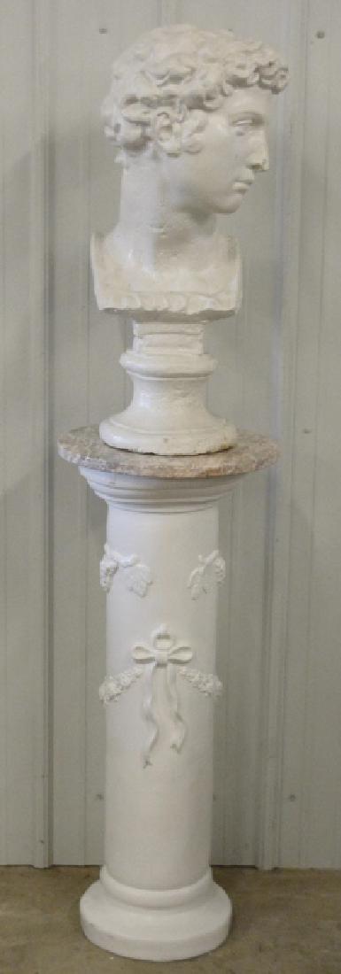 Michelangelo's David Plaster Bust With Stand (1 of 5)