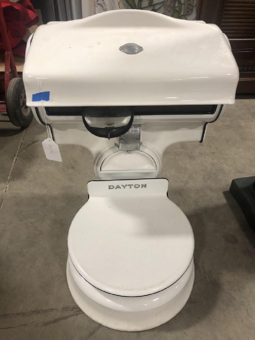 Dayton White Porcelain Grocer's Scale- Complete (1 of 1)